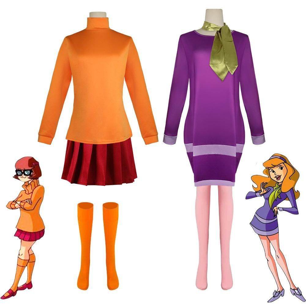 Scooby DooVelma daphne costume cosplay Halloween - Ecosfun