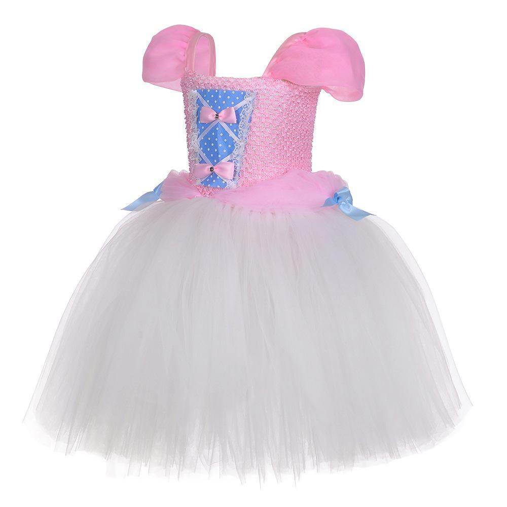 Snow White Princess Costume Kids Girls Cosplay Party Tutu Cake Dress Halloween Outfit - Ecosfun
