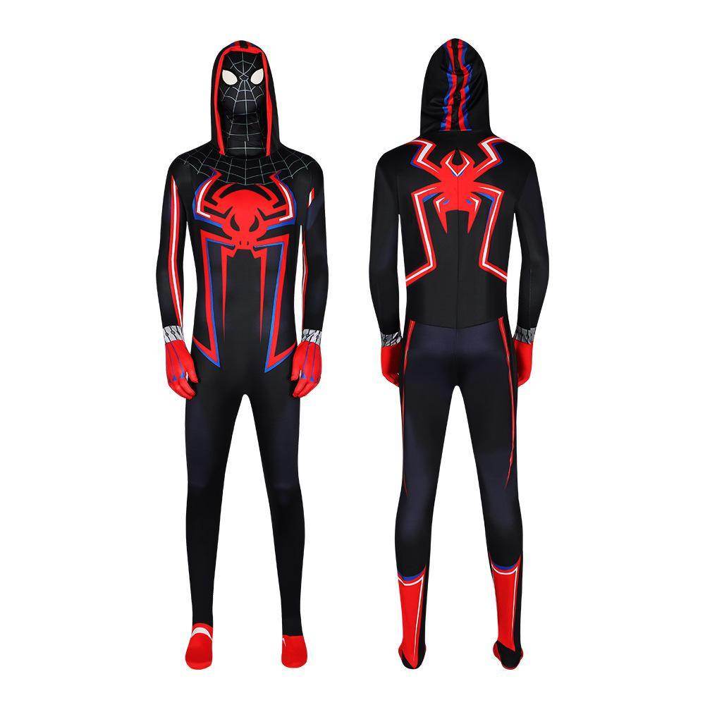 Spider-Man 2099 PS5 Comics Miles Morales Jumpsuit Halloween Cosplay Costume Bodysuit - Ecosfun