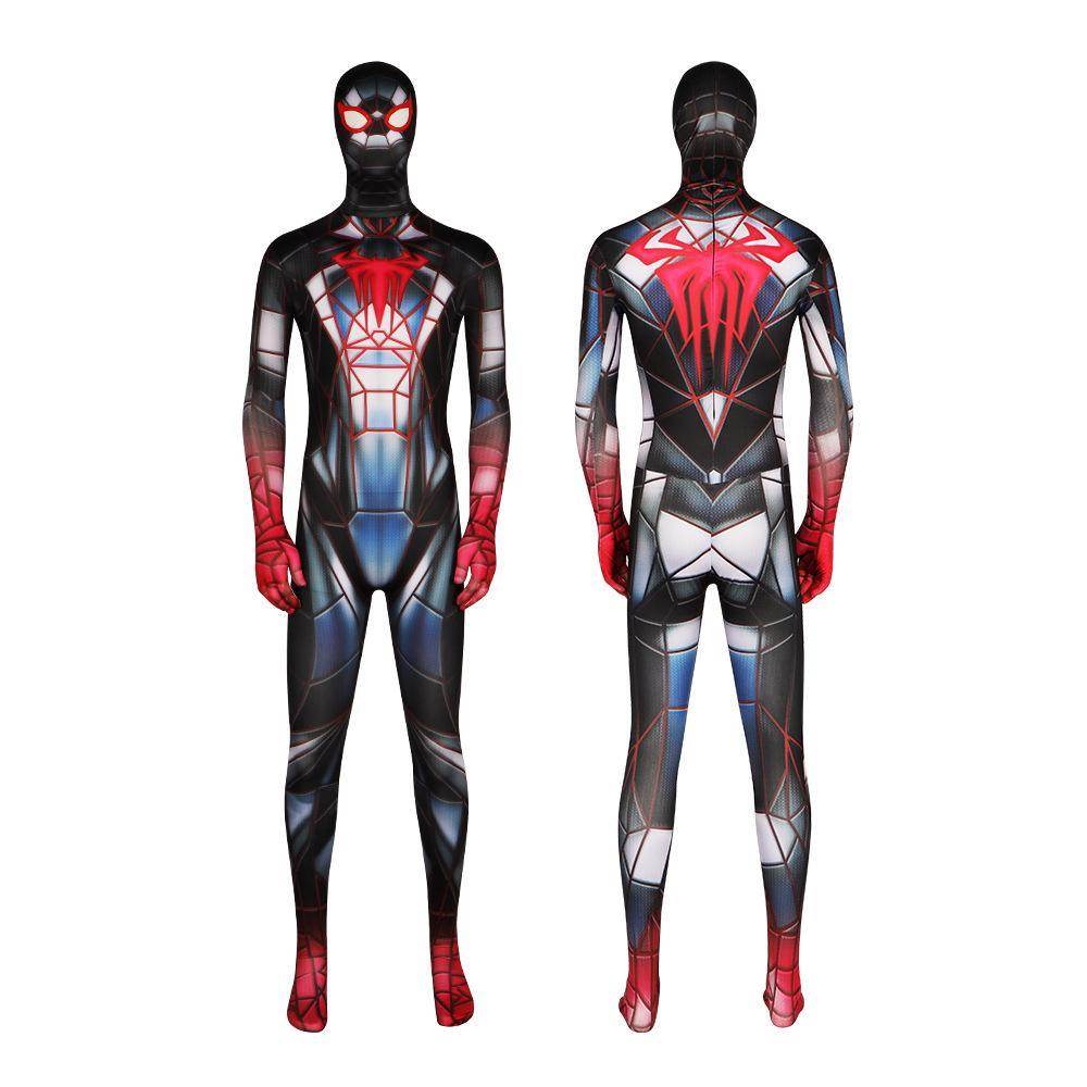 Spider-Man 2099 PS5 Comics Miles Morales Jumpsuit Halloween Cosplay Costume Bodysuit - Ecosfun