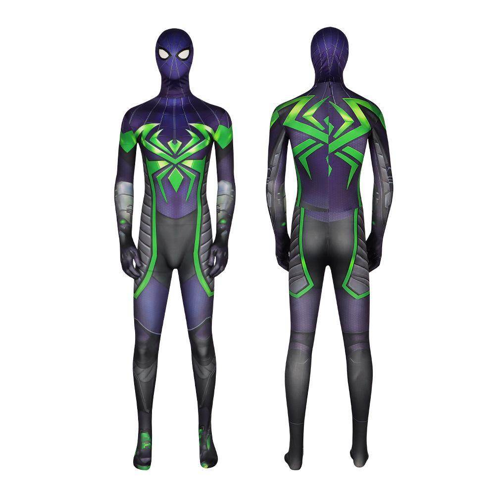 Spider-Man 2099 PS5 Comics Miles Morales Jumpsuit Halloween Cosplay Costume Bodysuit - Ecosfun