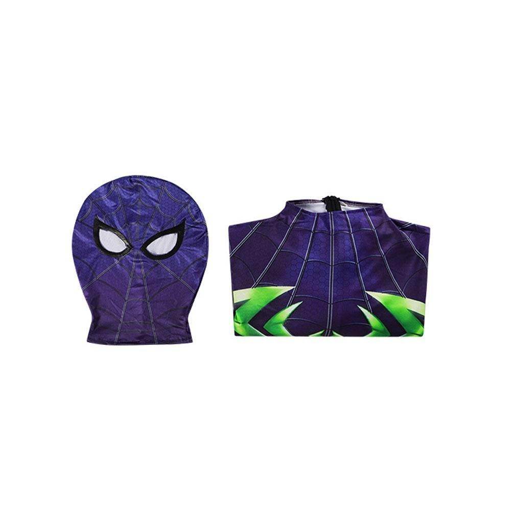 Spider-Man 2099 PS5 Comics Miles Morales Jumpsuit Halloween Cosplay Costume Bodysuit - Ecosfun