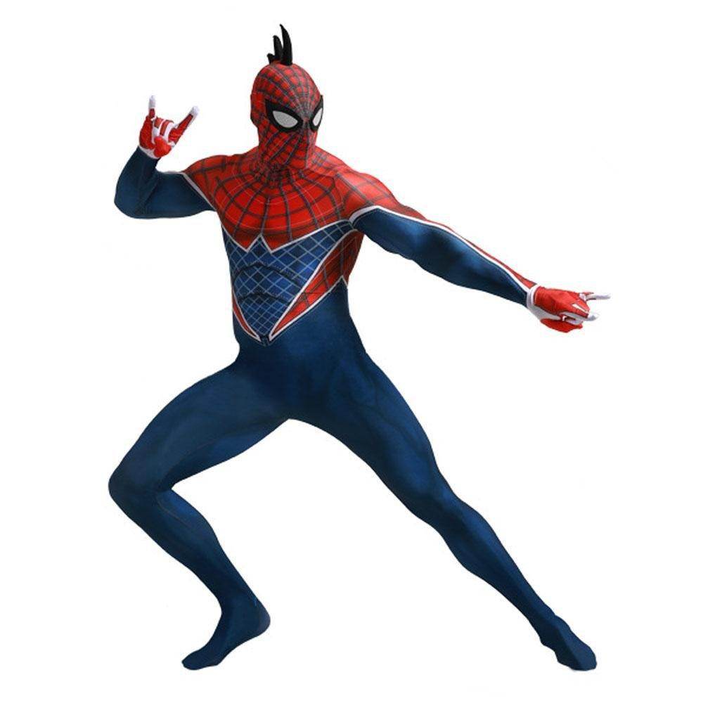 Spider-Man Punk Hobart Brown Cosplay Costume Jumpsuit Across the Spider-Verse Edition - Ecosfun