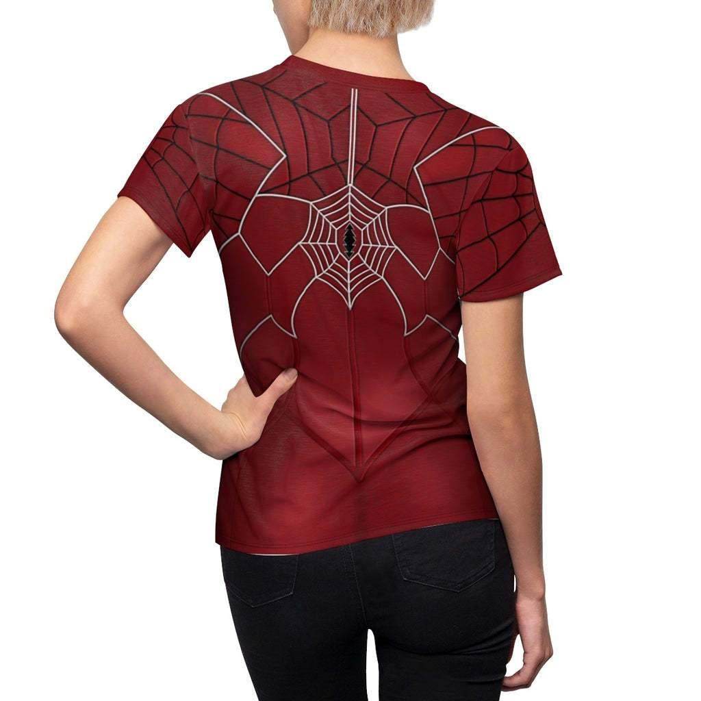 Spider-Woman Women's Short sleeve Shirt Madame Web Costume SuperHero Outfit - Ecosfun