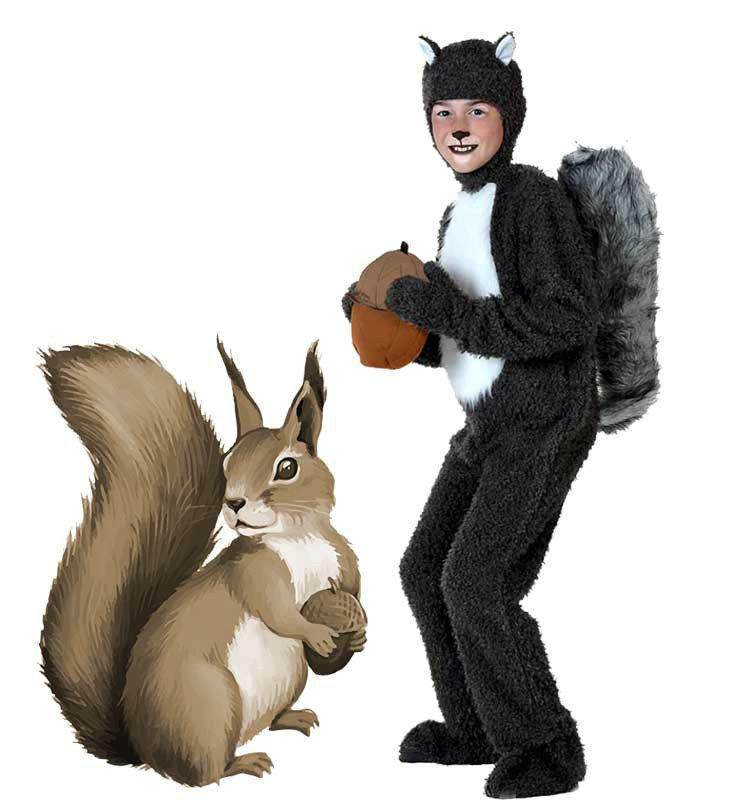 Squirrel Performance Show Cosplay Family Matching Costume - Ecosfun