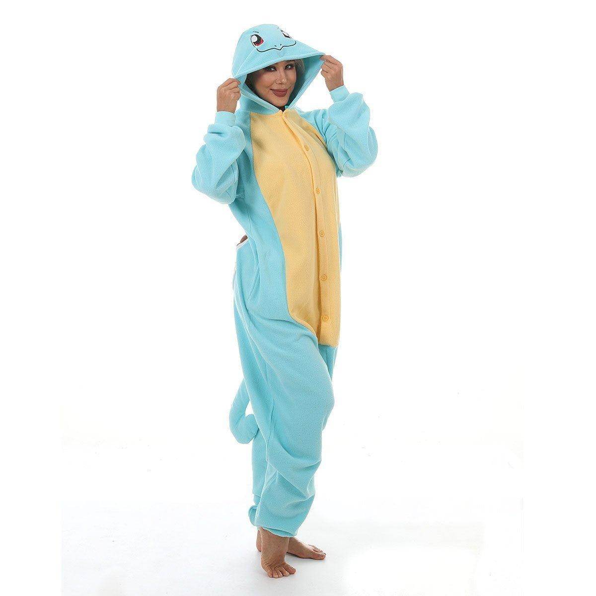 Squirtle kigurumi onesies Costume Adult women men Couples - Ecosfun