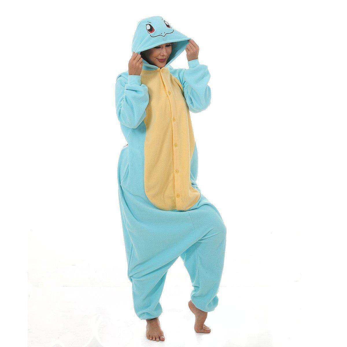 Squirtle kigurumi onesies Costume Adult women men Couples - Ecosfun