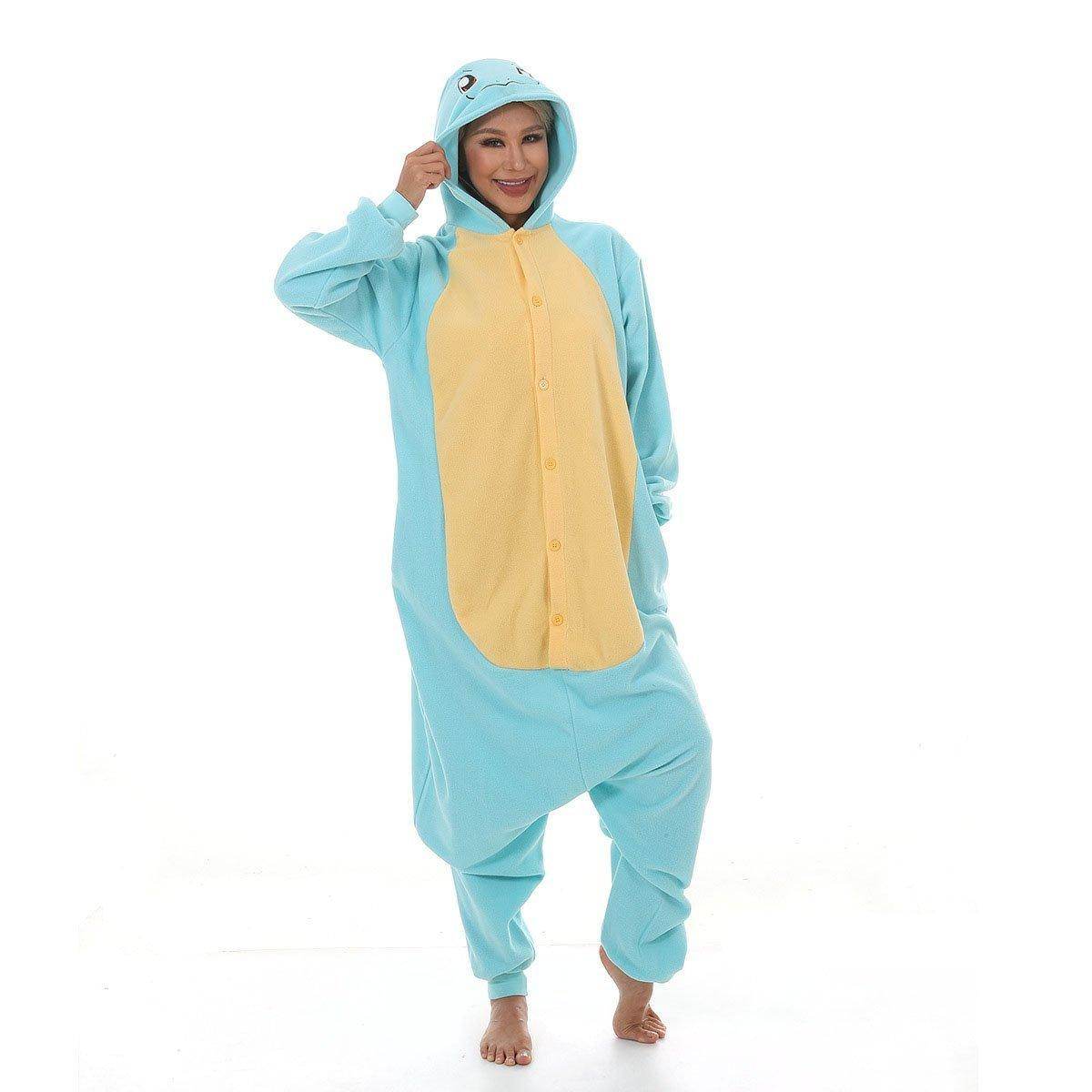 Squirtle kigurumi onesies Costume Adult women men Couples - Ecosfun