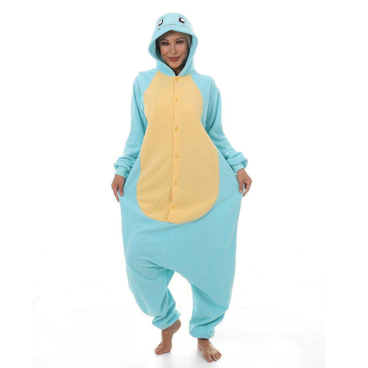 Squirtle kigurumi onesies Costume Adult women men Couples - Ecosfun