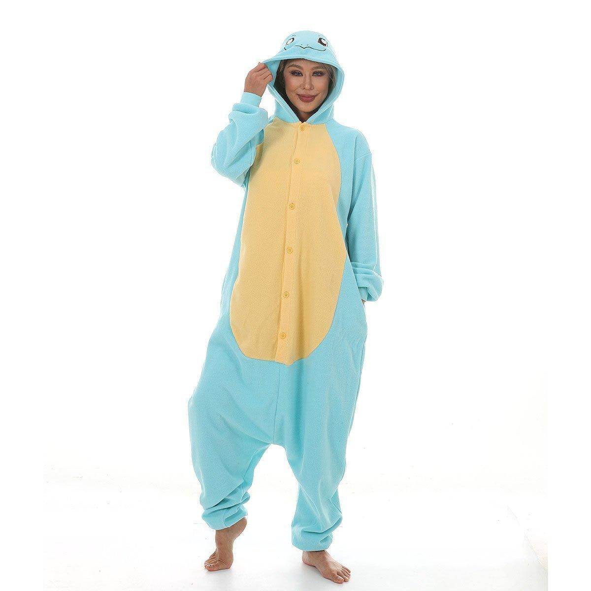 Squirtle kigurumi onesies Costume Adult women men Couples - Ecosfun