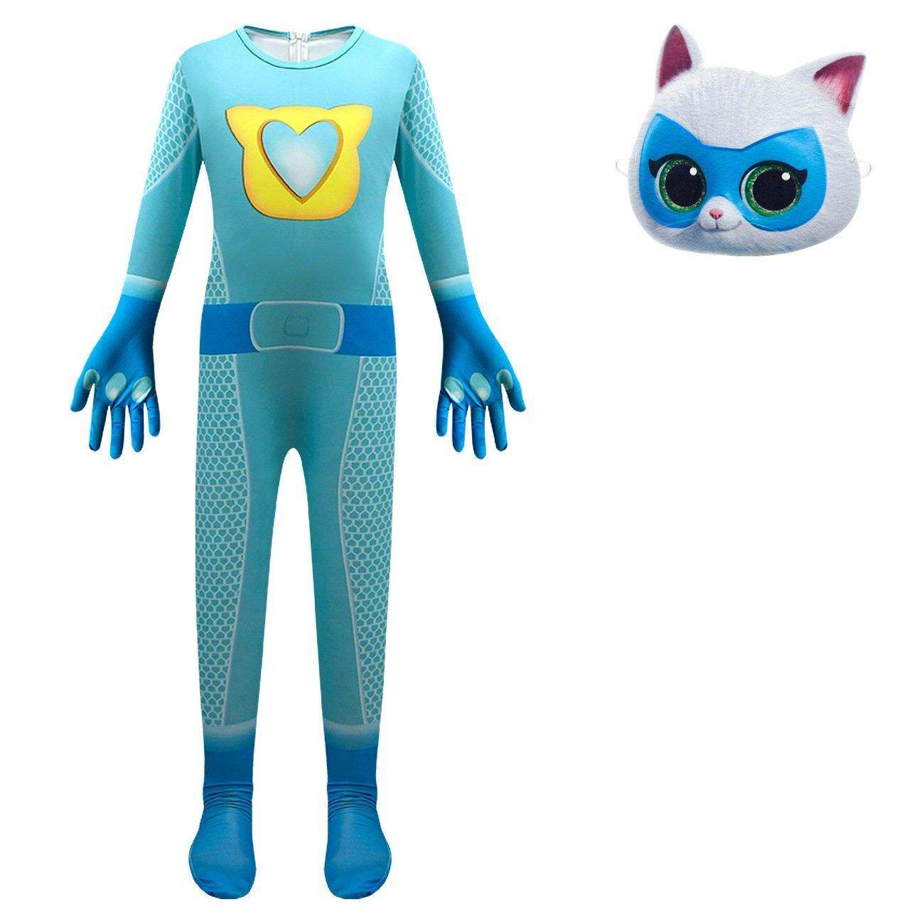Super Cute Kitties Jumpsuits Cosplay costume With Mask For Kids - Ecosfun