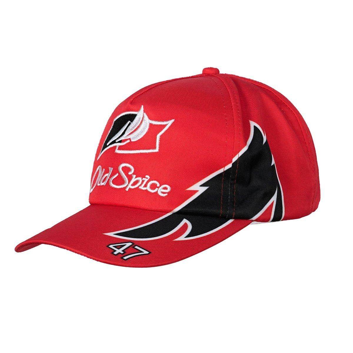Talladega Nights Ricky Bobby Racing Shirt and Hat Set Men's Short Sleeve Casual Costume - Ecosfun