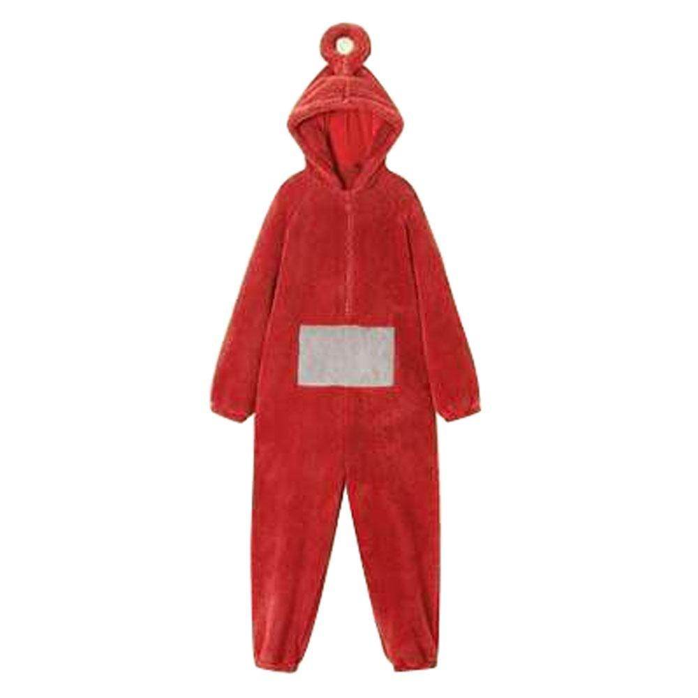 Teletubbies Tinky Winky Dipsy Po Laa-Laa Coral Fleece Onesies Pajamas for Adults Kids - Ecosfun