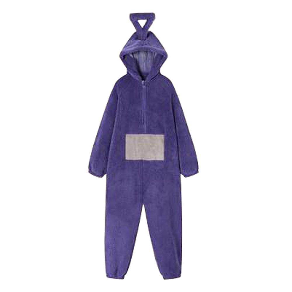 Teletubbies Tinky Winky Dipsy Po Laa-Laa Coral Fleece Onesies Pajamas for Adults Kids - Ecosfun