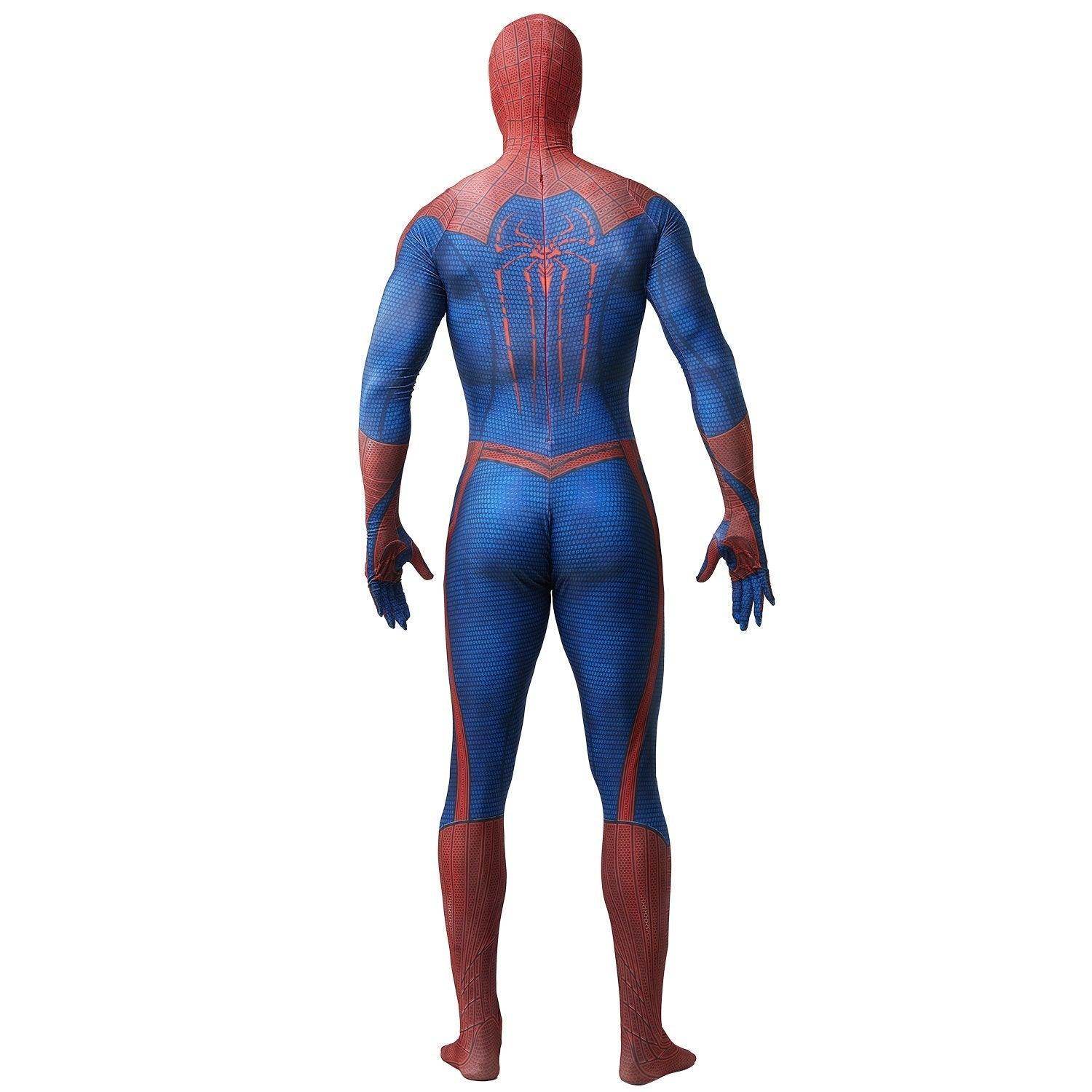 The Amazing Spider-Man Peter Parker Cosplay Costume with Black Eyes - Ecosfun
