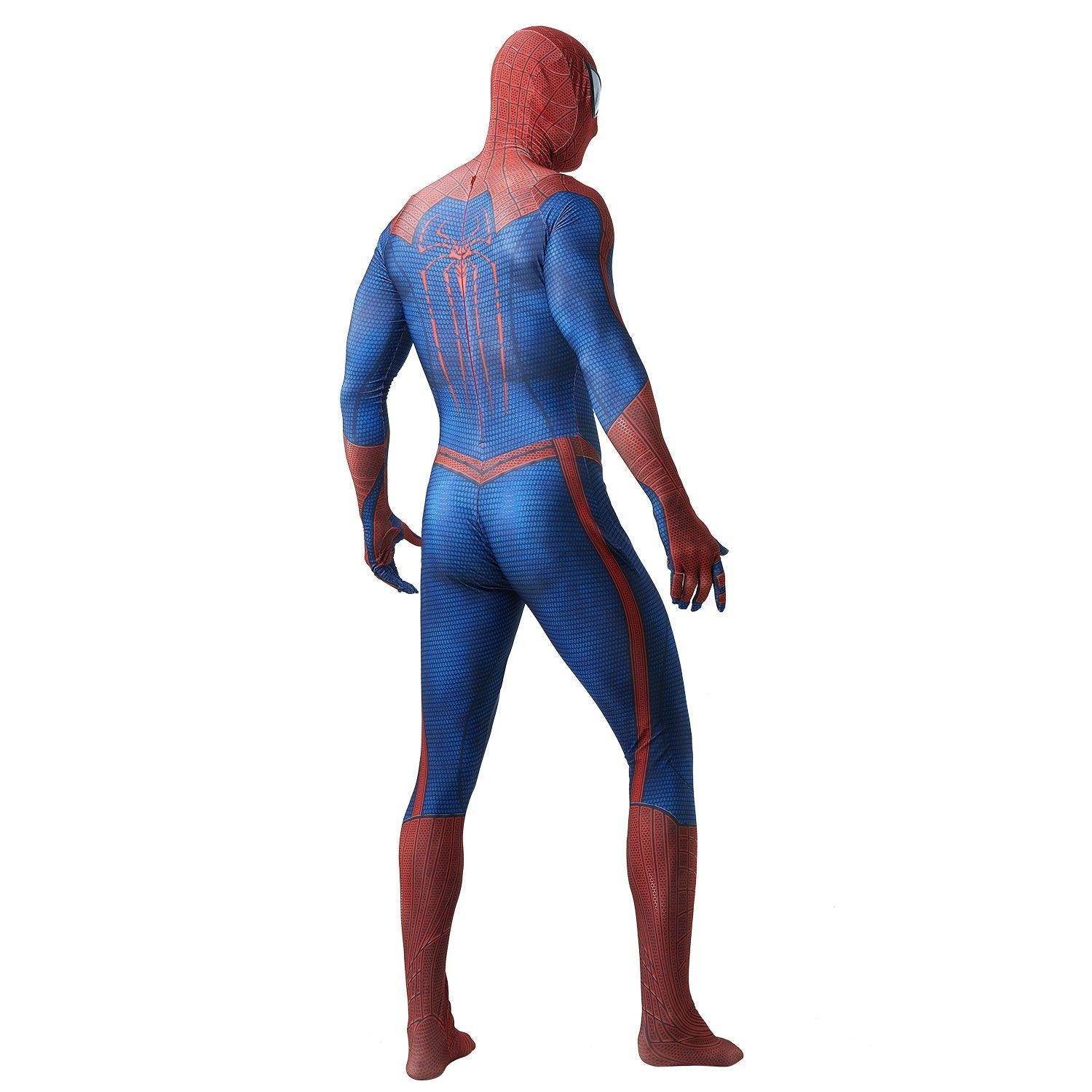 The Amazing Spider-Man Peter Parker Cosplay Costume with Black Eyes - Ecosfun