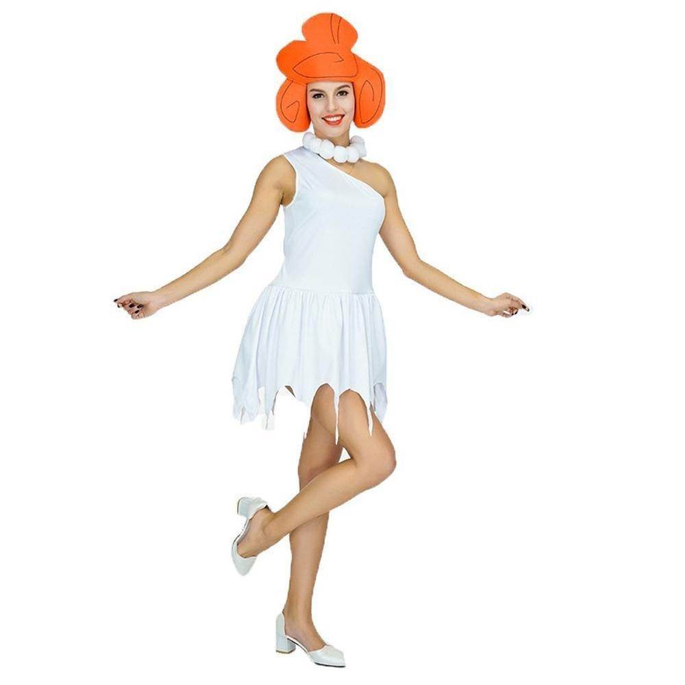 The Flintstones Wilma Adult Ladies Costume 70s TV Fancy Dress - Ecosfun