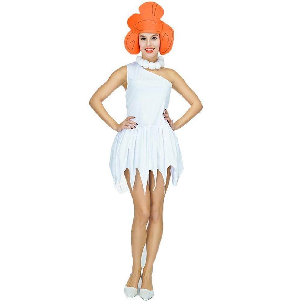 The Flintstones Wilma Adult Ladies Costume 70s TV Fancy Dress - Ecosfun