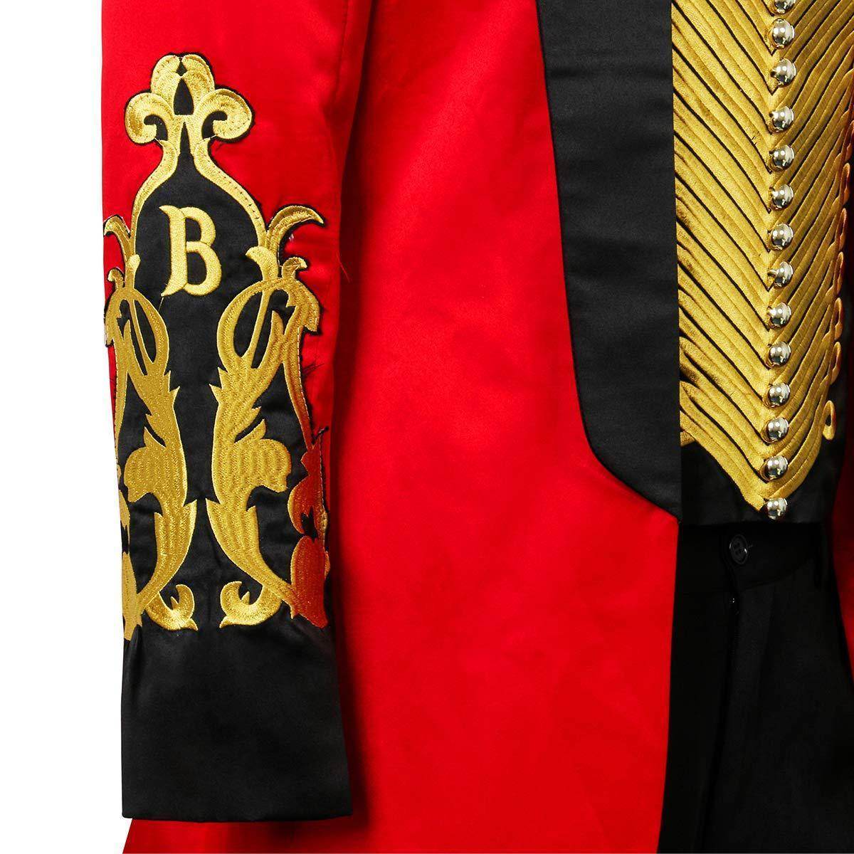 The Greatest Showman Cosplay Costume P.T. Barnum Red Suit - Ecosfun
