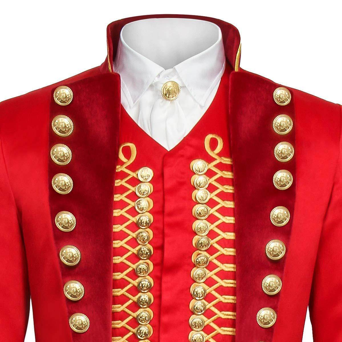 The Greatest Showman Cosplay Costume P.T. Barnum Red Suit - Ecosfun