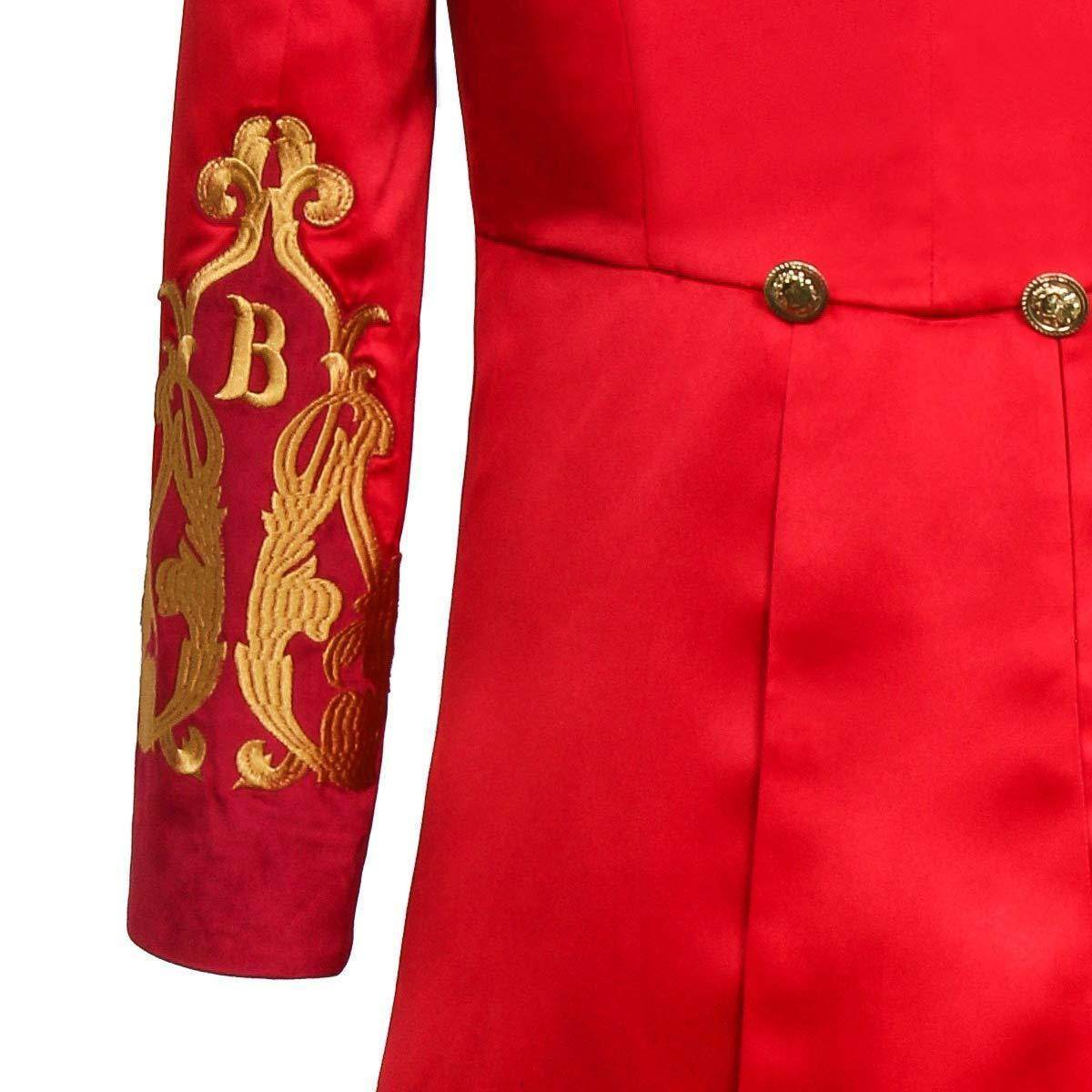 The Greatest Showman Cosplay Costume P.T. Barnum Red Suit - Ecosfun