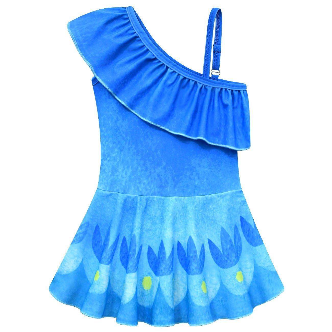 Trolls 3 Band Together Poppy Costume Princess Dress Bathing Swimsuit For kids - Ecosfun