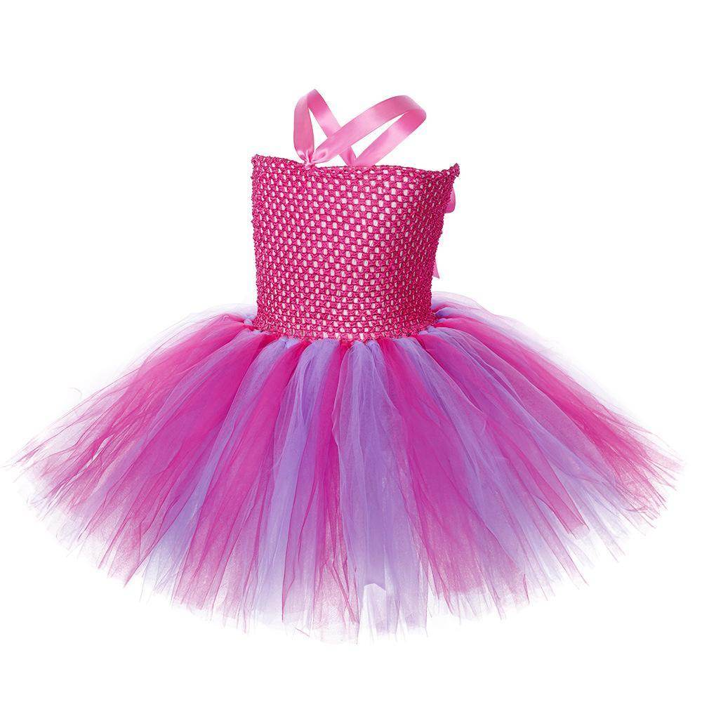 Trolls Girls gown Princess Poppy dress Birthday party ball - Ecosfun