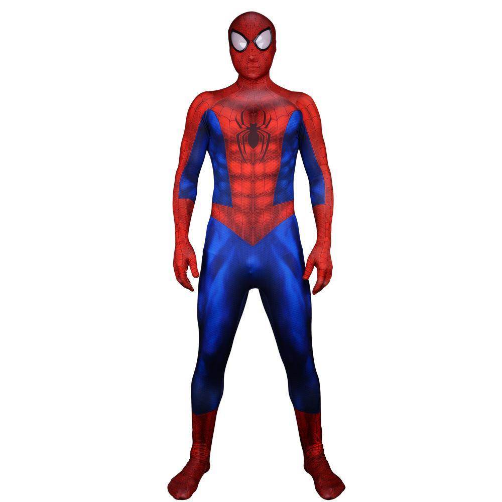 Ultimate Spider-Man Peter Parker Muscle Cosplay Costume Zentai bodysuit Adults Kids - Ecosfun