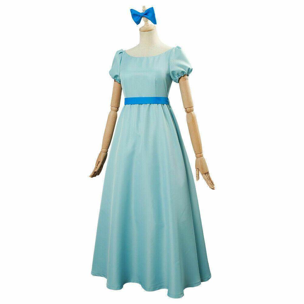 Wendy Darling Peter Pan Cosplay Costume Princess Dress for Women - Ecosfun