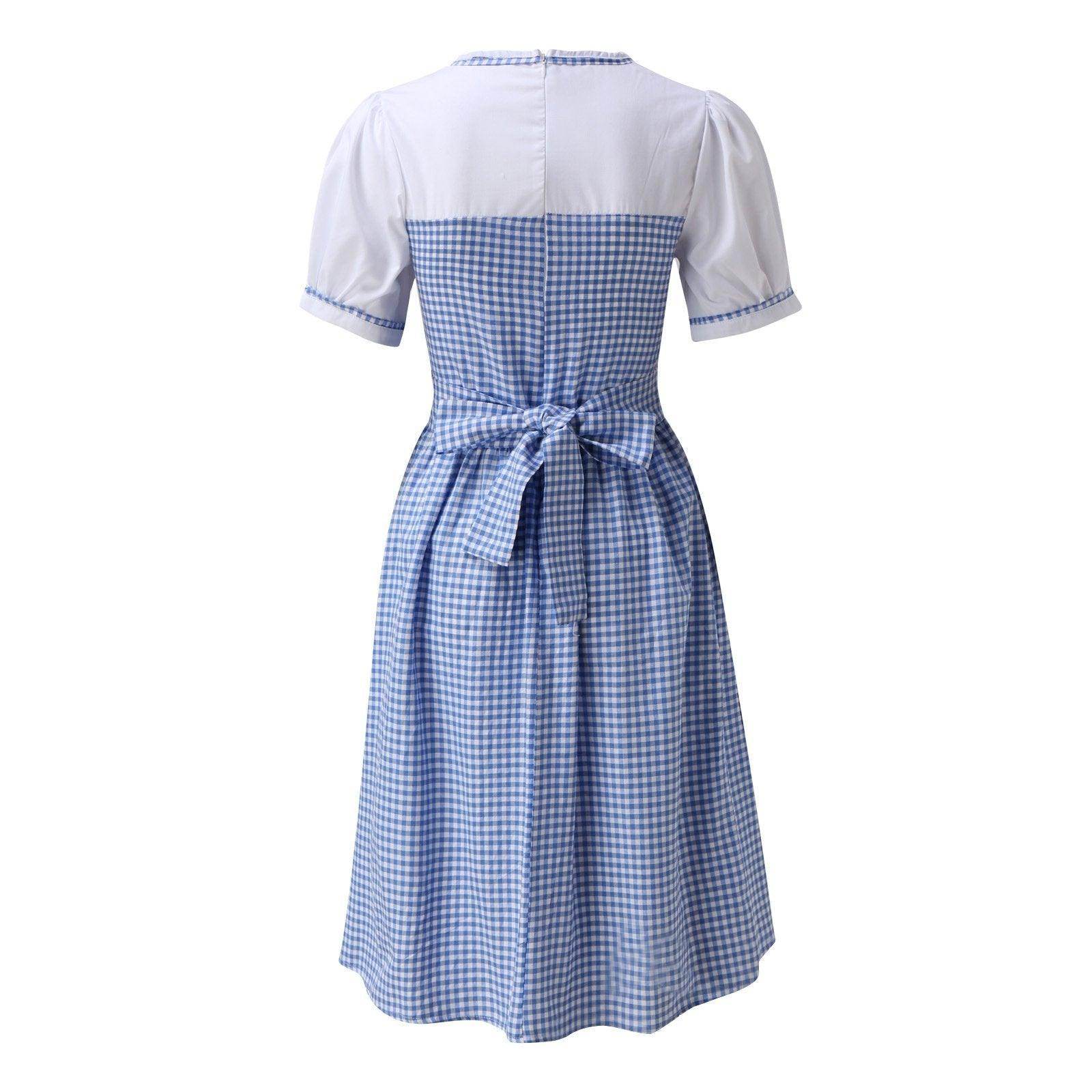 Wizard of Oz Dorothy Costume Dress Maid Alice for Girls Women - Ecosfun