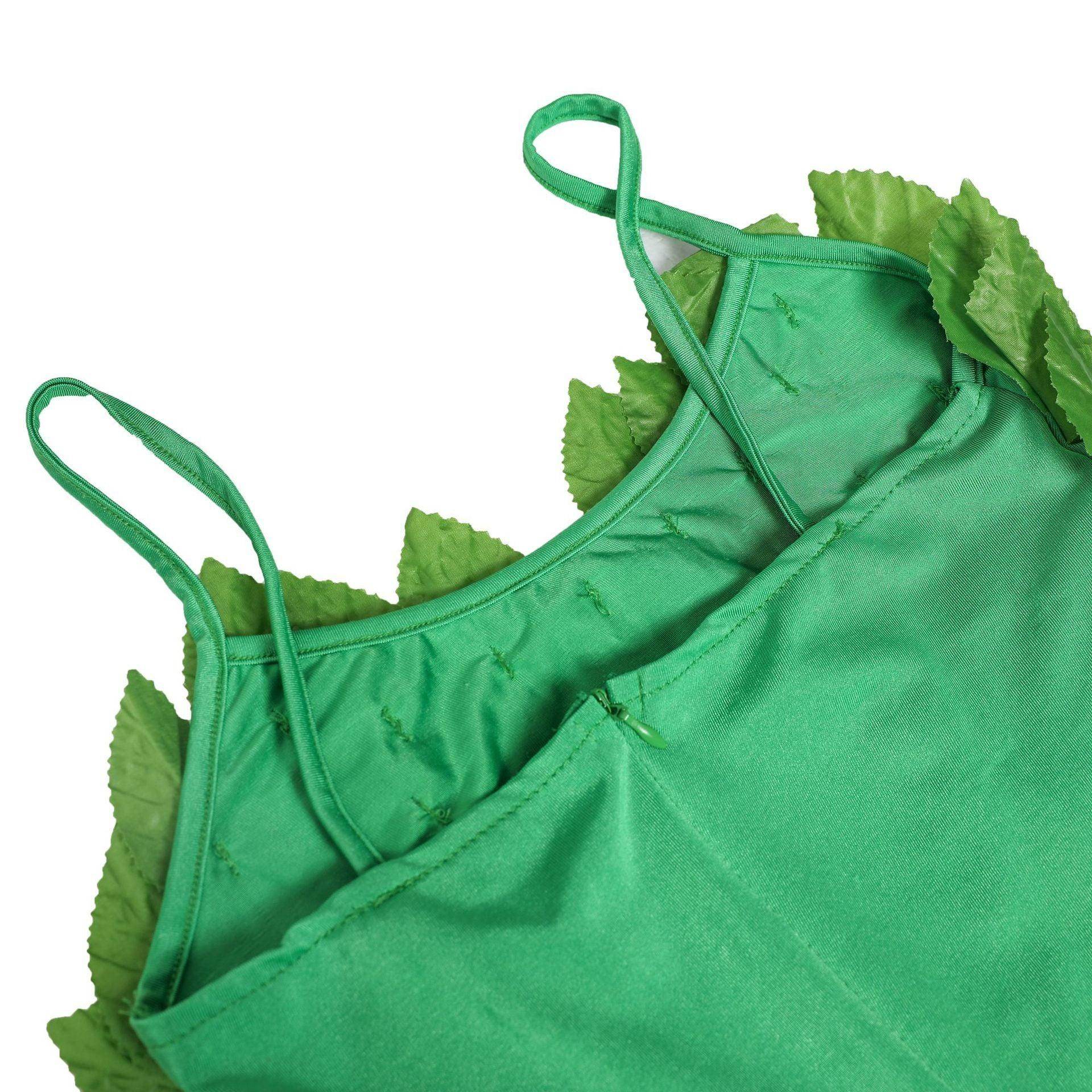 Women's Deluxe Poison Ivy Costume Jumpsuit Halloween - Ecosfun