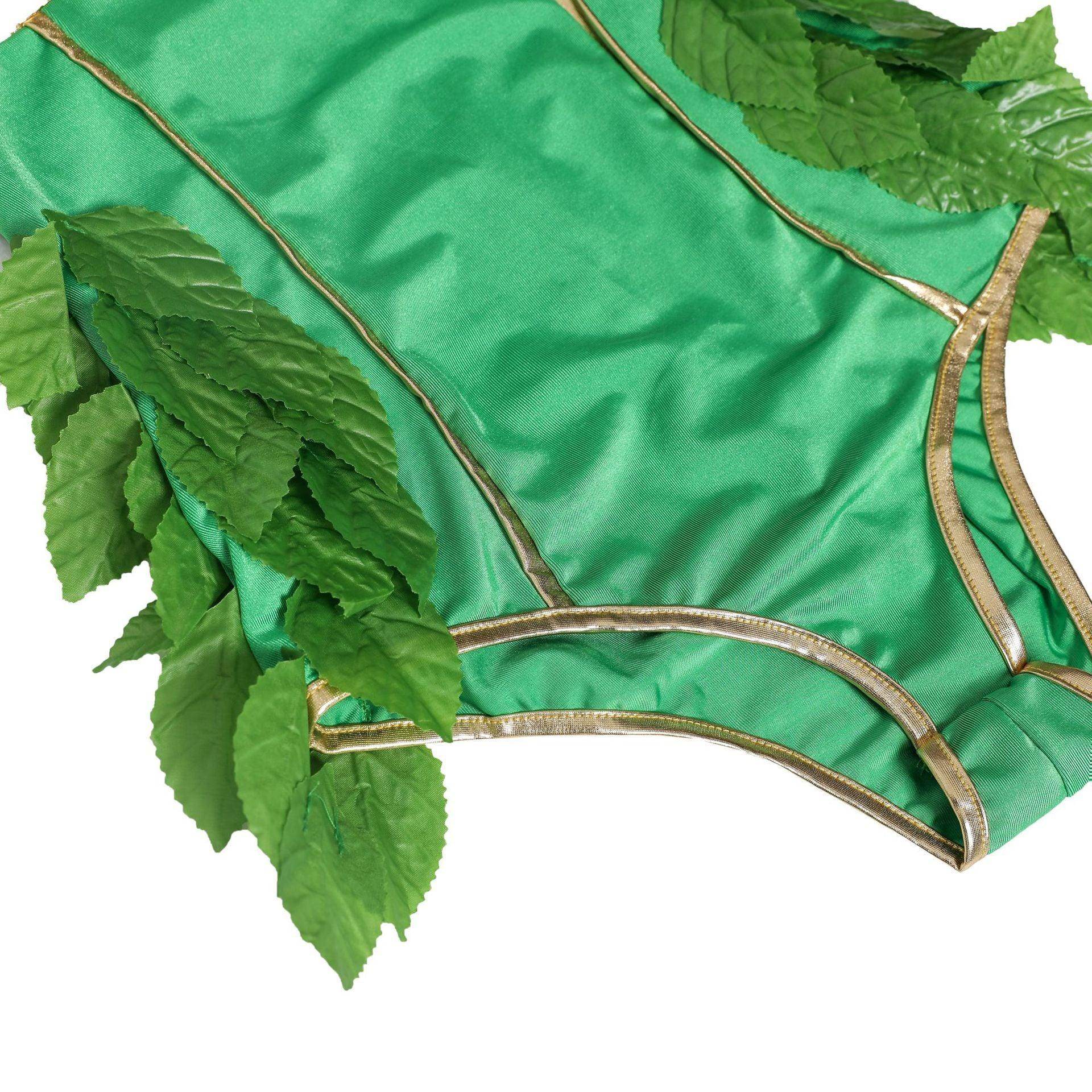 Women's Deluxe Poison Ivy Costume Jumpsuit Halloween - Ecosfun