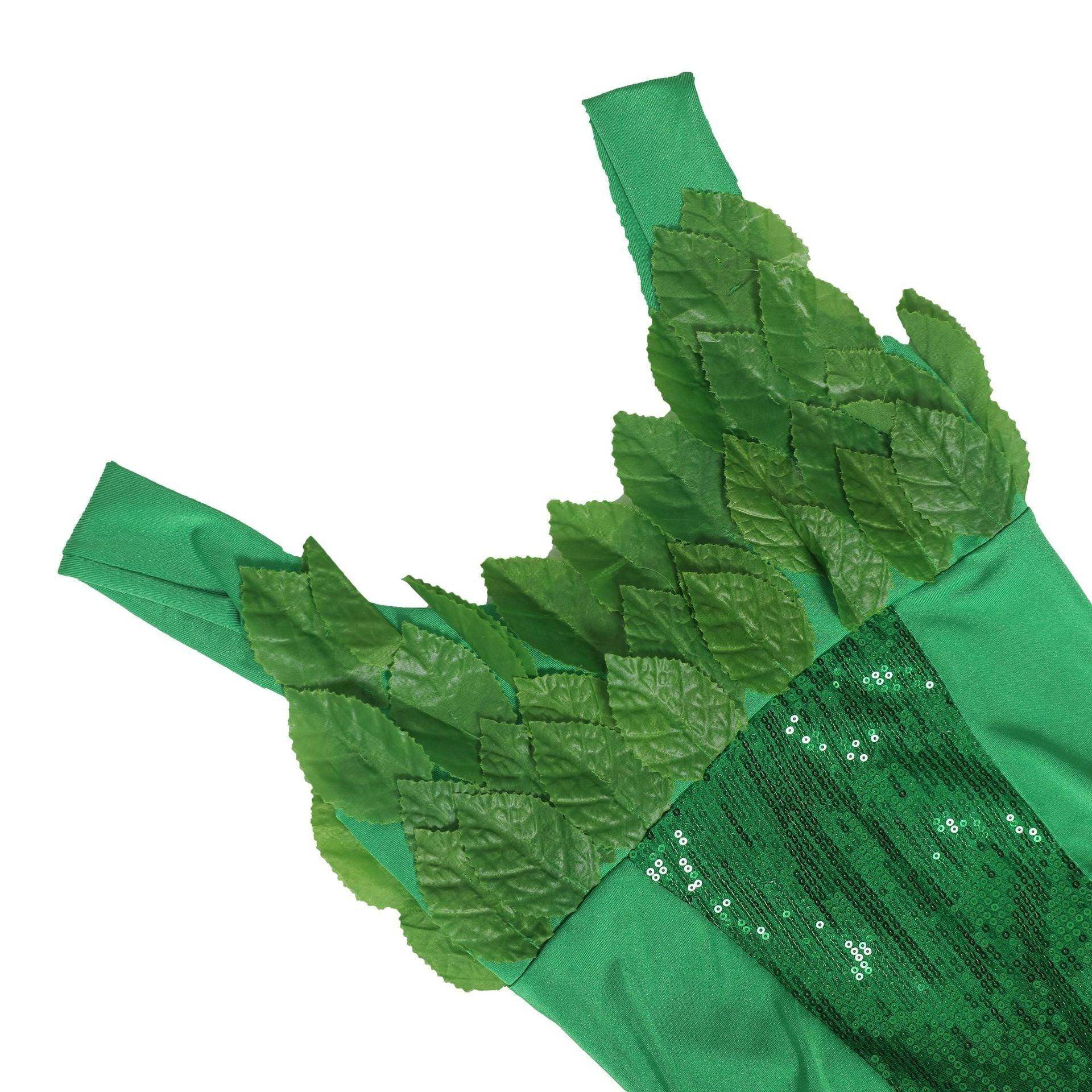 Women's Deuxe Poison lvy Costume long dress Halloween - Ecosfun
