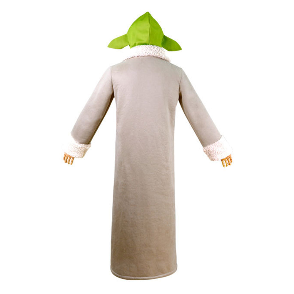 Baby Yoda Cosplay Costume Robe Hat Outfits Carnival Suit