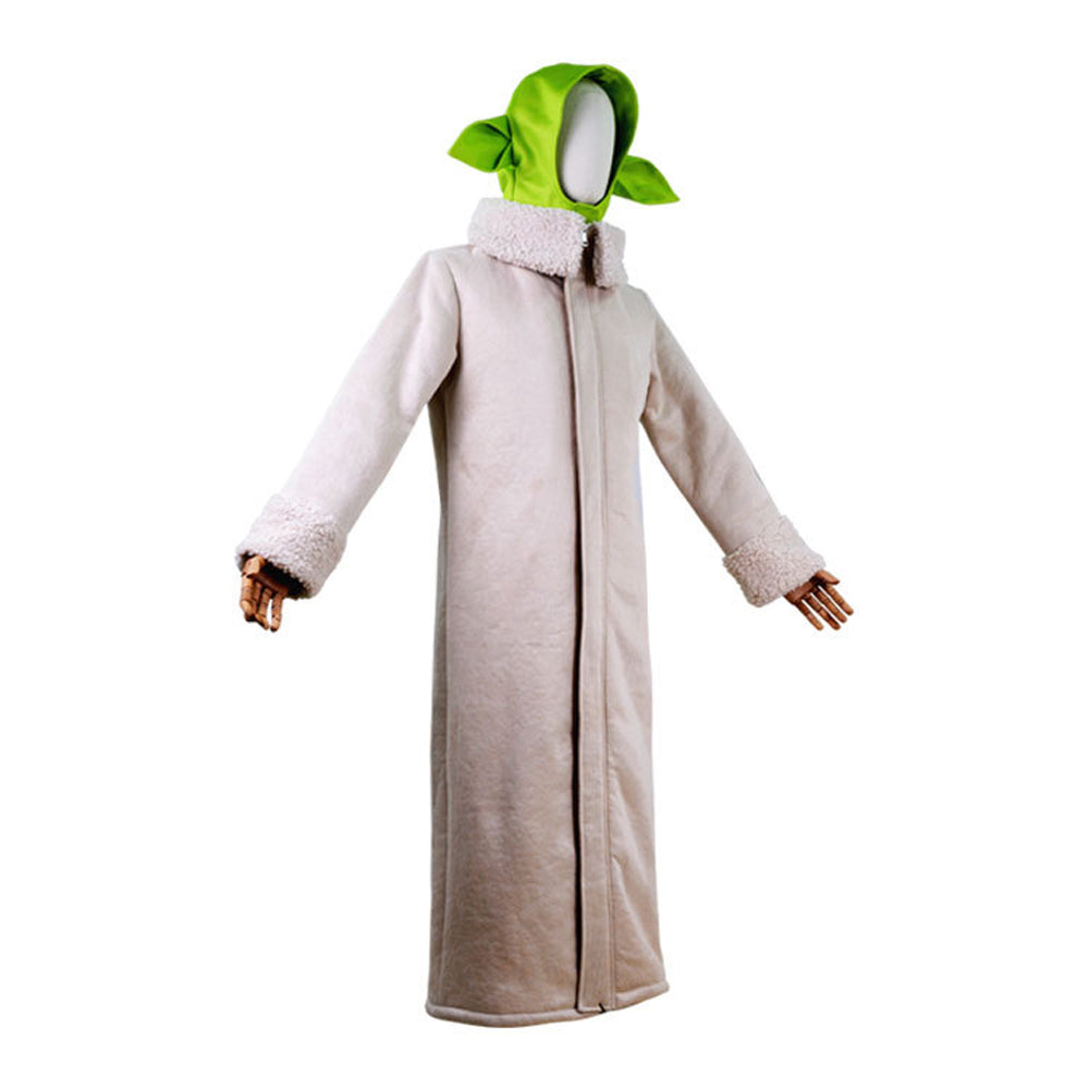 Baby Yoda Cosplay Costume Robe Hat Outfits Carnival Suit