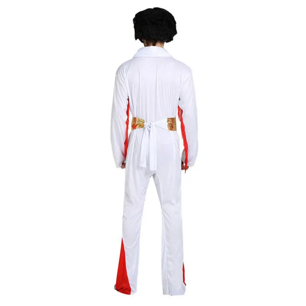 1970s Elvis Retro Costume 70s Costumes Jumpsuit|?PajmasBuy