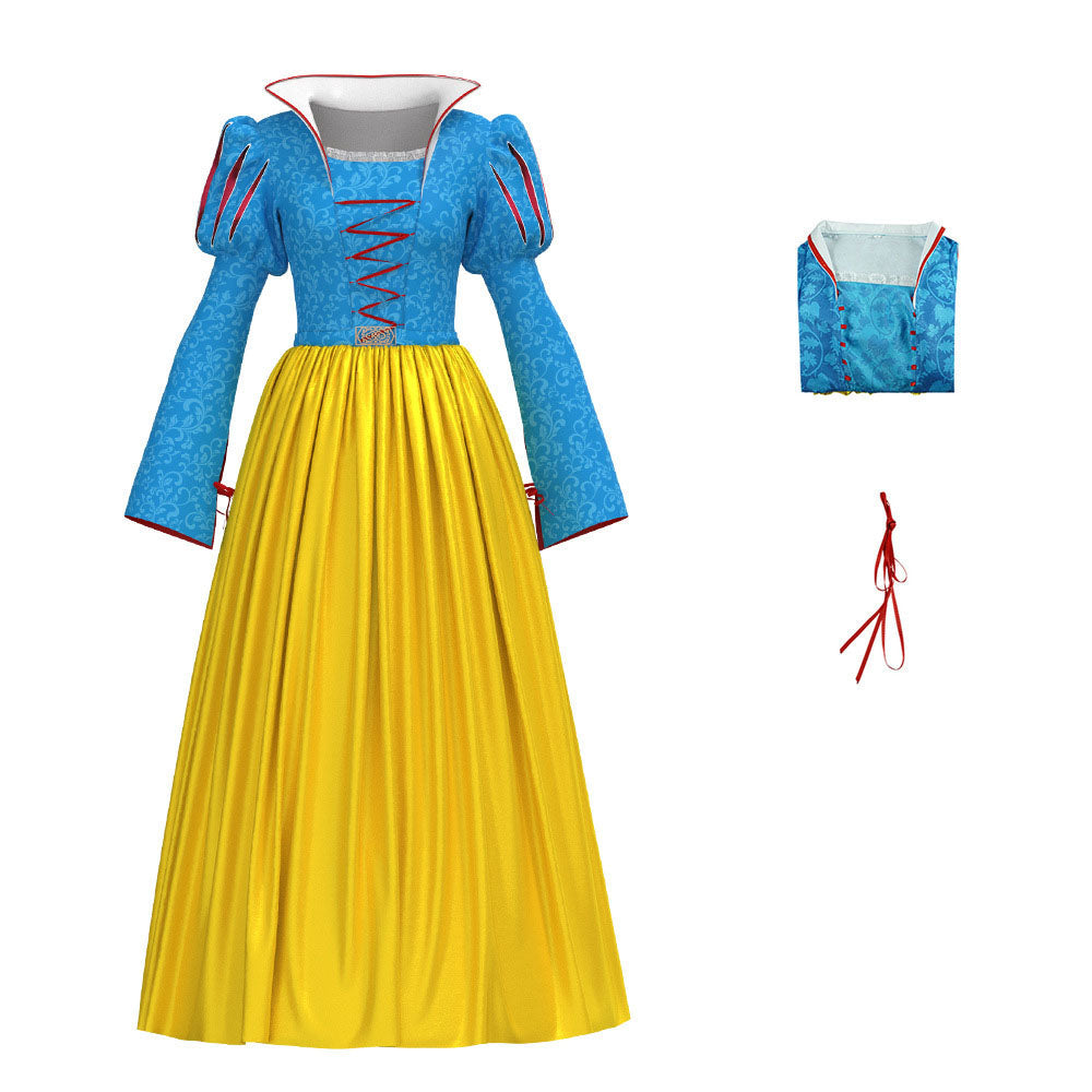 2025 Snow White Dress Cosplay Costume Halloween Party Carnival