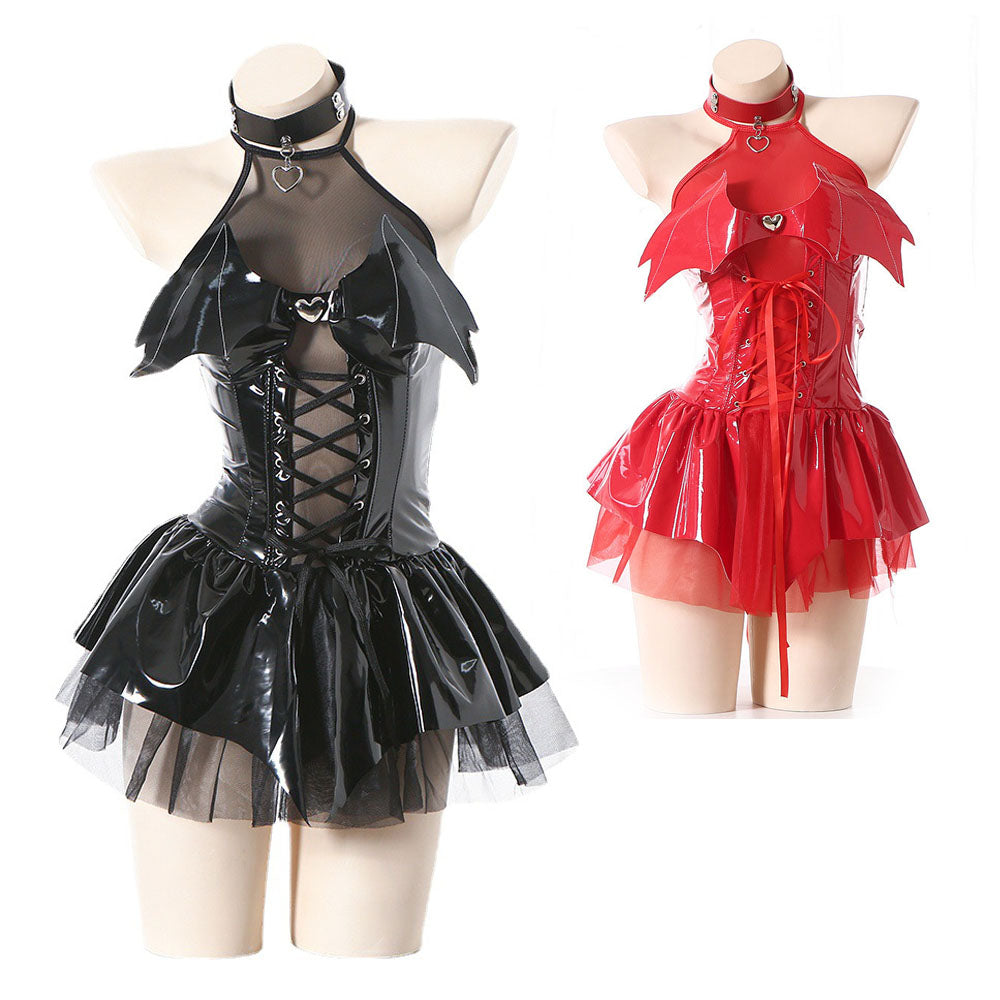 Witch Cosplay Costume Female Little Devil Perspective Skirt