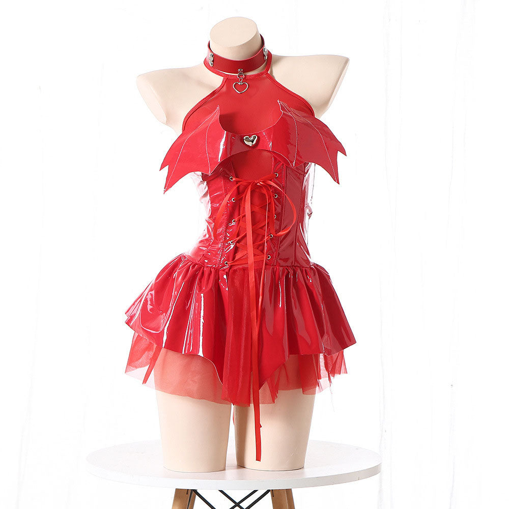 Witch Cosplay Costume Female Little Devil Perspective Skirt