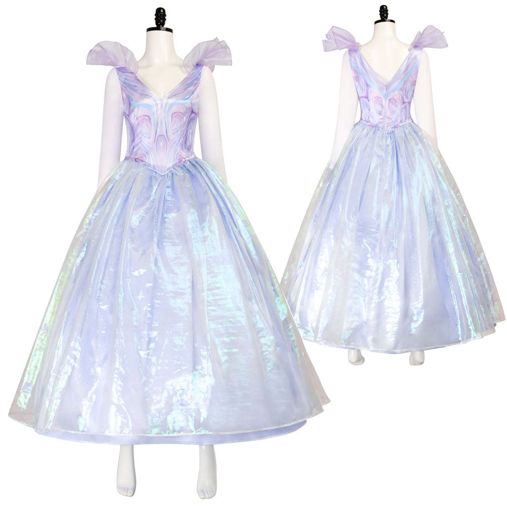 Wicked Glinda Women Blue Dress Outfit Carnival Halloween Cosplay Costume