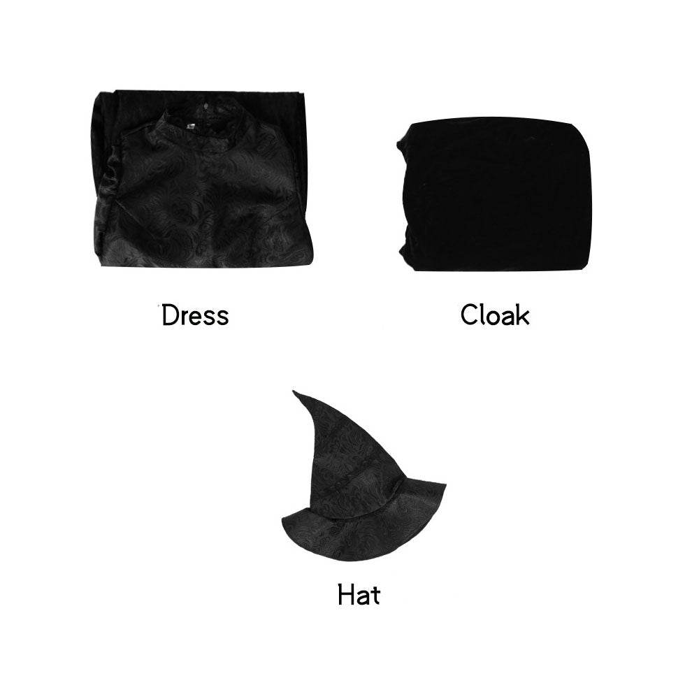 Wicked Elphaba Outfit Carnival Halloween Cosplay Costume Set - Ecosfun