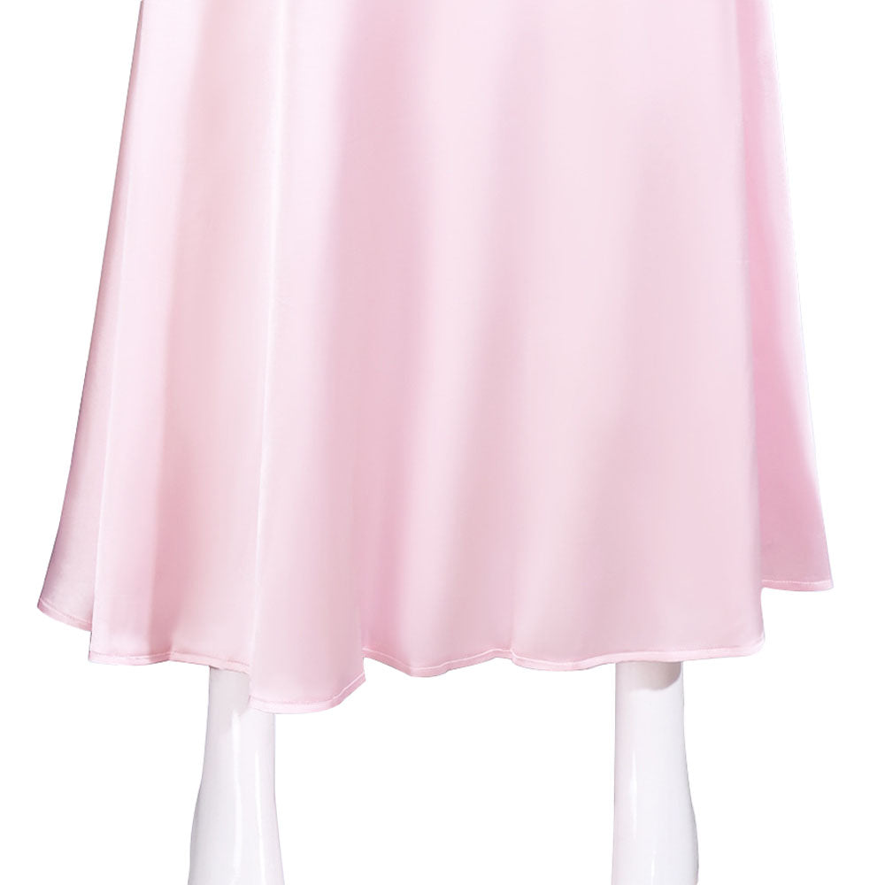Wicked Glinda Women Pink Suspender Dress Outfit Carnival Cosplay Costume