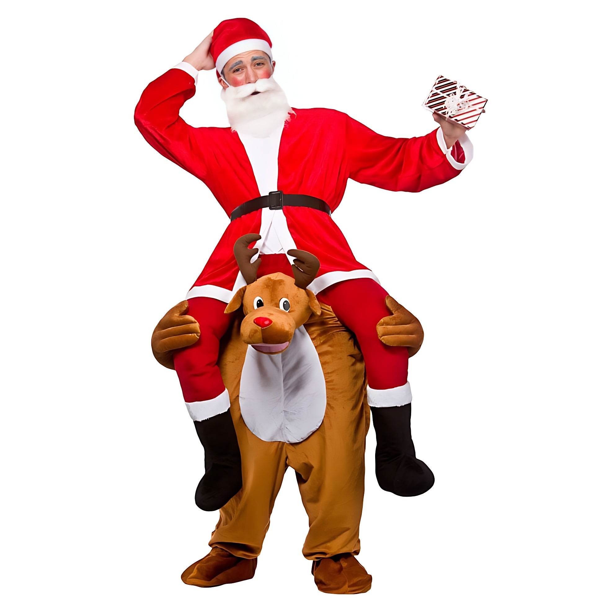 Snowman Elk Elf Grass Skirt Orangutan Funny Puppet Costumes - Ecosfun
