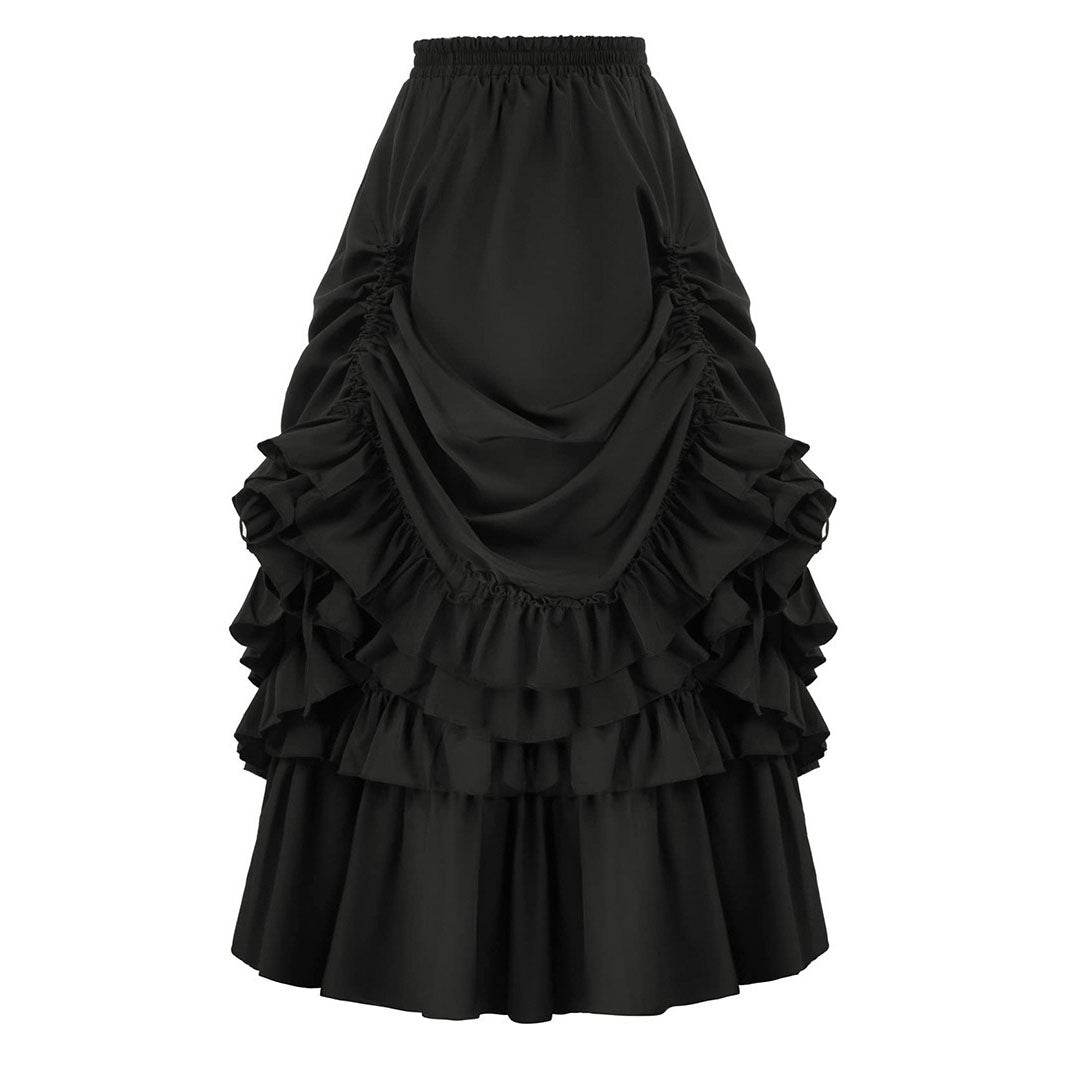 Medieval Retro Style Women's Waist Dance Skirt Dress