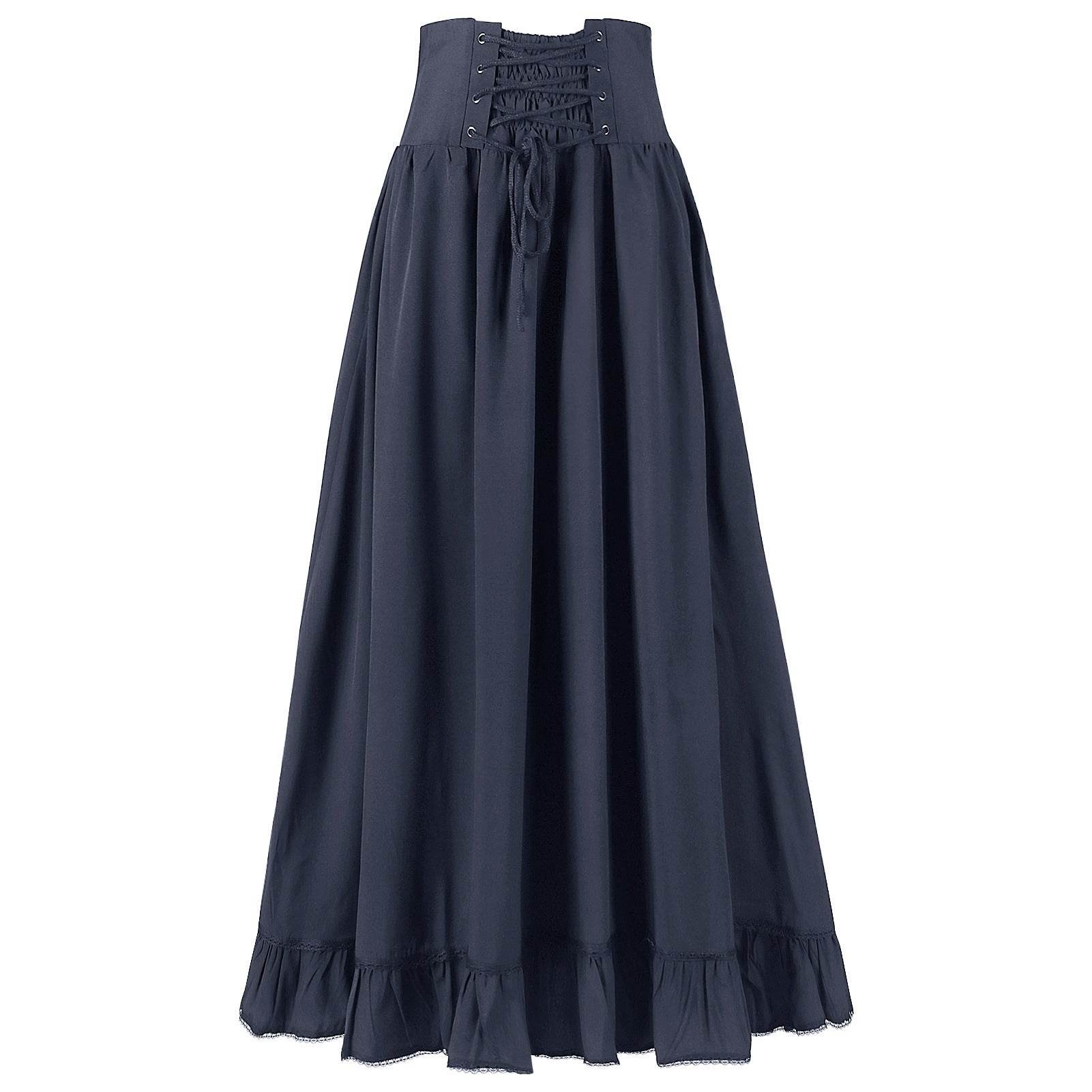 Medieval Women's Retro Style Waist Dance Skirt Dress