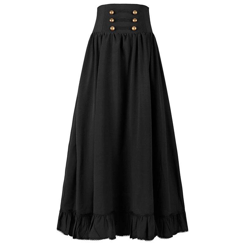 Medieval Women's Retro Style Waist Dance Skirt Dress