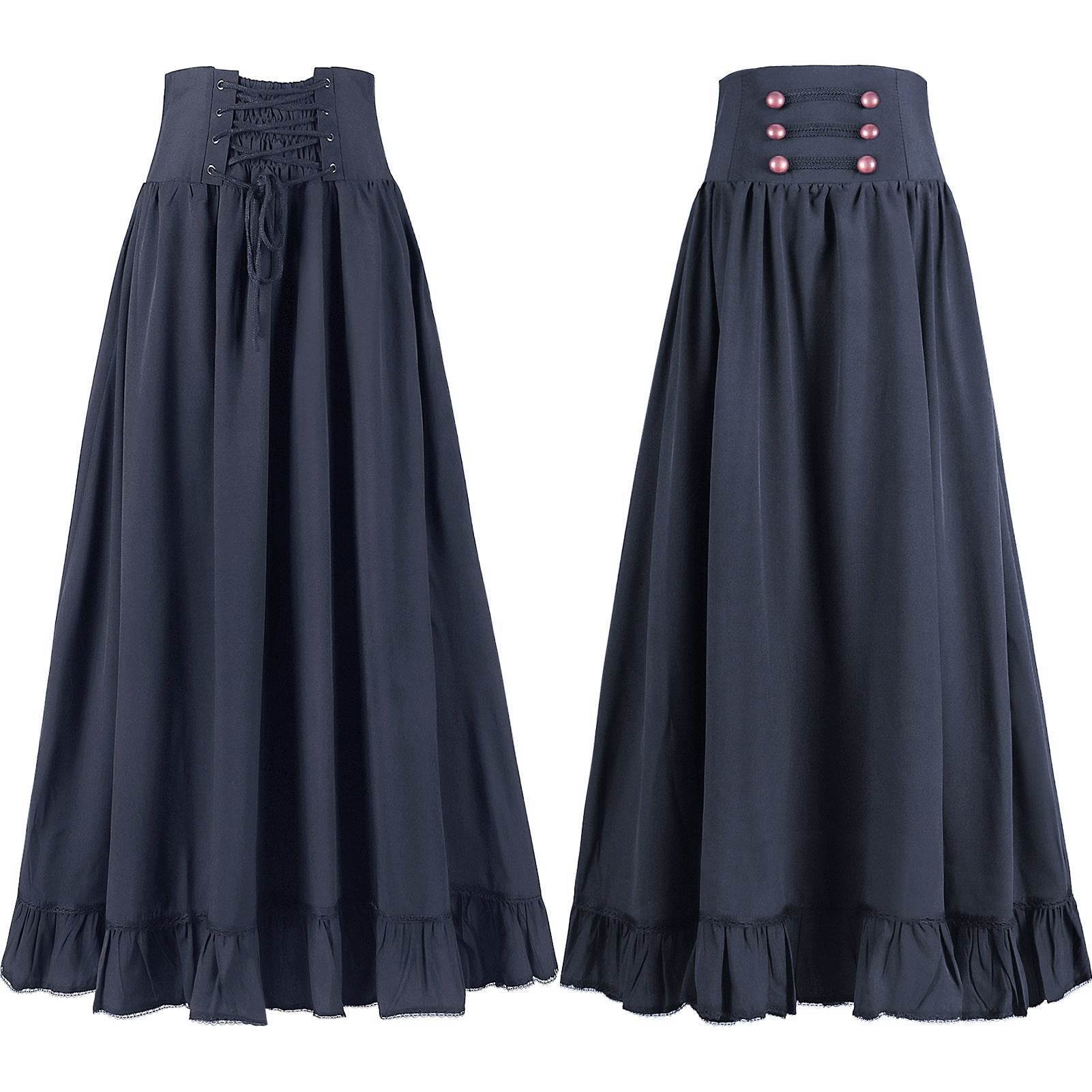 Medieval Women's Retro Style Waist Dance Skirt Dress