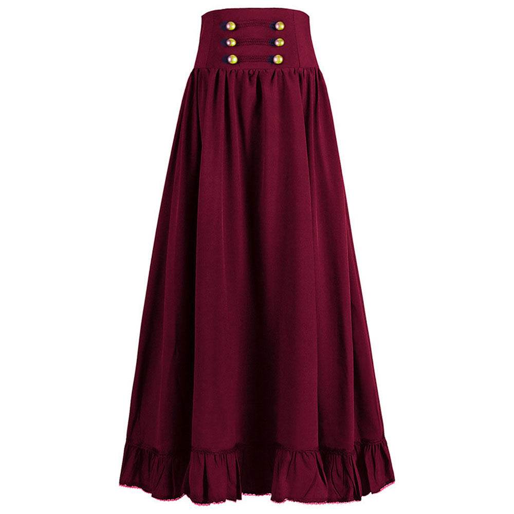 Medieval Women's Retro Style Waist Dance Skirt Dress