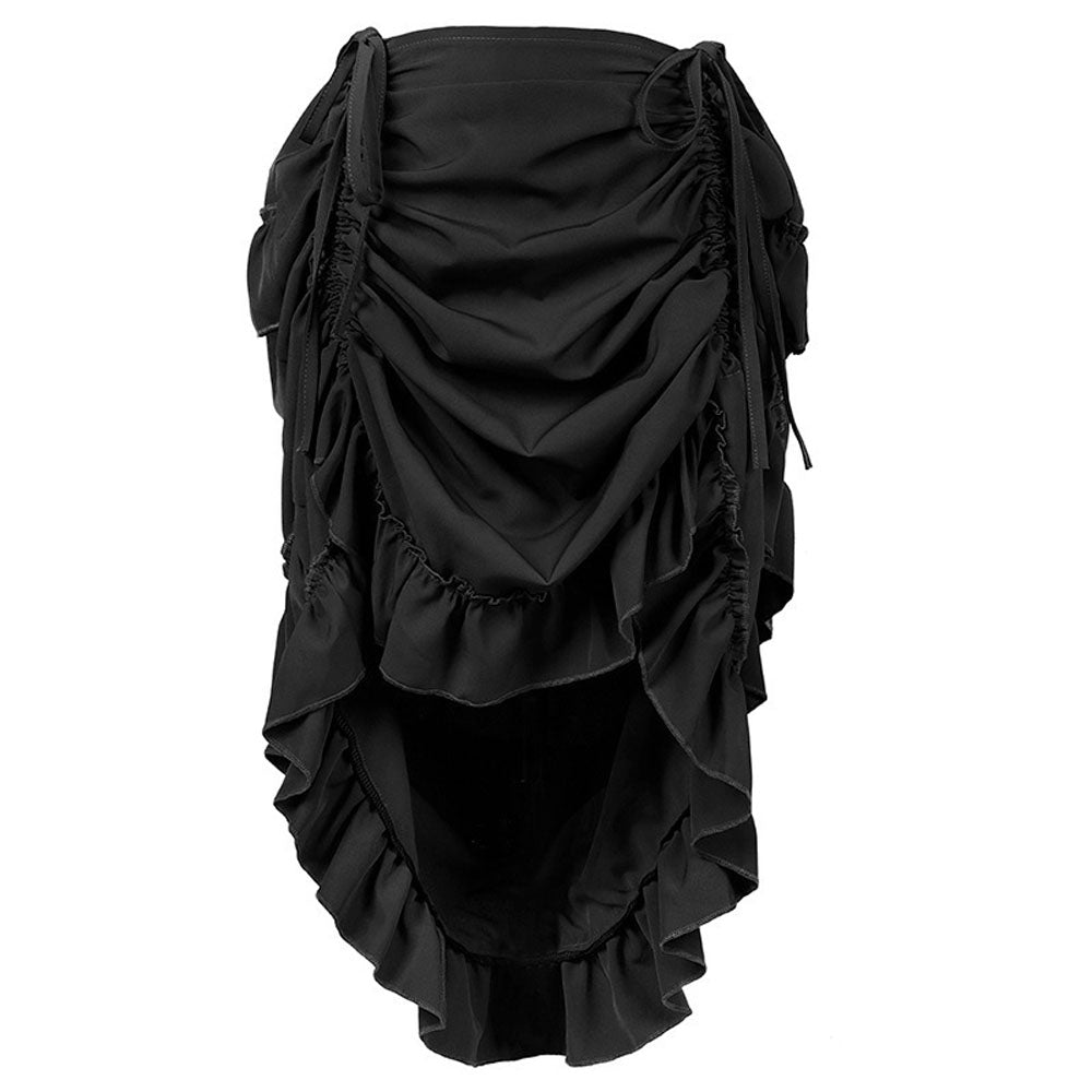 Medieval Women's Retro Style Drawstring Waist Dance Skirt Dress