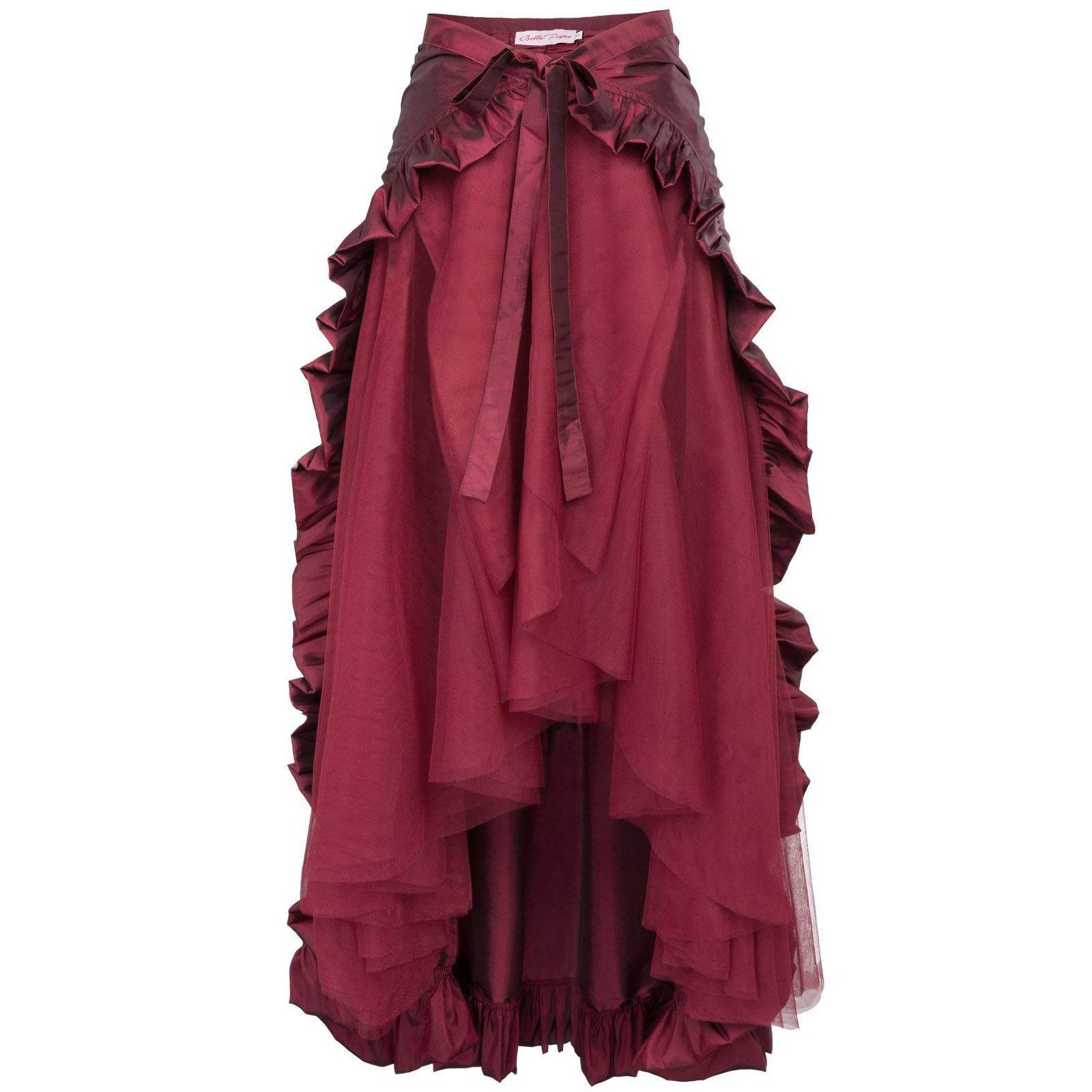 Medieval Women's Retro Style Pirate Waist Dance Skirt Dress - Ecosfun